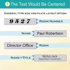 Personalized Name Plate With Wall Or Desk Holder Customized Engraving 2x8