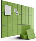 Fluxynara Large Felt Bulletin Board 48" x 36" Cork Board Alternative-12 Pack with 70 Safe Removable Adhesive Tabs, Cork Boards for Walls Cork Board for Home Office Classroom Pin Board-Kelly Green