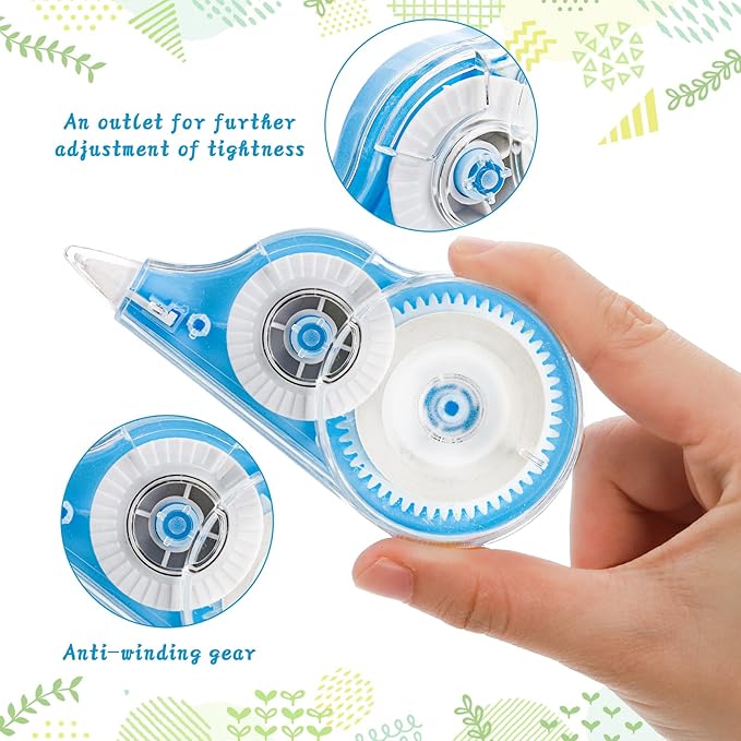 Nicunom 36 Pack White Correction Tape, 39 Feet Correction Tapes Easy To Use Applicator for Instant Corrections School Office Supplies, Colorful