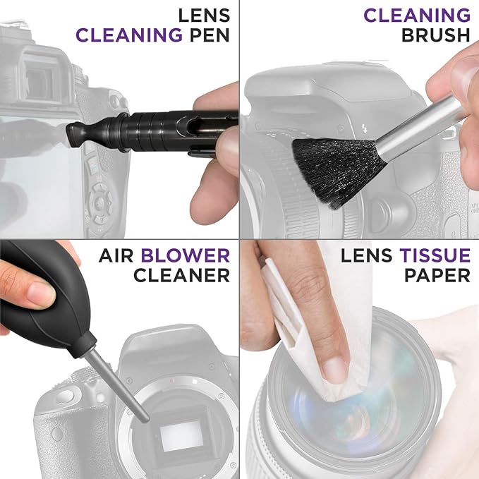 Altura Photo Professional Camera Cleaning Kit for APS-C DSLR & Mirrorless Cameras - Lens and Sensor Cleaner - Includes Case, Spray, Swabs, Blower, Brush, Tissue Paper