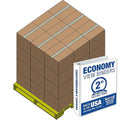 Samsill Economy 2 Inch 3 Ring Binder Bulk Pallet, Made in The USA, Round Ring Binder, Customizable Clear View Cover, White, Pallet of 432 Binders in 36 Cartons