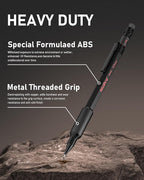 Nicpro 0.5 mm Mechanical Pencil Set with Case, 3PCS MP2000 Metal Artist Mechanical Pencil With 6 Tube HB Lead Refills, Eraser, Weatherproof Barrel for Outdoor Writing Drafting Drawing Sketching