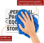 SmartSign "Personal Protective Equipment, Stored Here" Label | 7" x 10" Laminated Vinyl