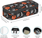 Basketball Fun Sport Ball Pencil Case Big Capacity Storage Pencil Pouch Stationery Bags With Zipper Portable Pen Holder Box Organizer For Boys Girls Teens Student College School Office Supplies