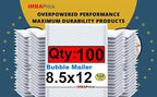 iMBAPrice 8.5x12 Inch White Poly Bubble Mailers #2, 100-Pack – Self-Seal Padded Envelopes, Waterproof Shipping Bags for Cosmetics, Electronics & E-Commerce Packaging