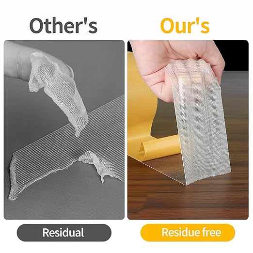 KAIYUER Thin Double Sided Tape Heavy Duty, 1.4" x 66 FT,Double Sided Fabric Tape for Crafts, Walls,Super Sticky Resistente Clear 2 Sided Tape,Easy Use Mounting Tape