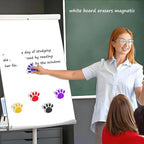 Quixorblex 3 Pcs Dry Erase Eraser Magnetic Teacher Supplies Cat Paw Shape Whiteboard Eraser Mini Whiteboard Erasers for Classroom Office(Color Random)
