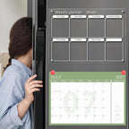 Yoment Desk Calendar 2026-2027, Jan 2026-Dec 2027, Large Desk Calendar with To-Do Lists, 24 Months Leather Desk Pad Wall Calendar with PVC Cover for Work Office School Home Women Men, 17 x 12, Green
