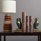 Kakizzy Book Ends for Shelves, Owl Decorative Bookends Bronze Bird Book Stopper Unique Kids Book Holders with Anti-Slip Base Luxurious Bookends for Kids Rooms Office Home Decor(Bronze)