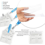 4x3 Inches Horizontal Badge Holder, Clear ID Card Holder with Waterproof Resealable Zip Type Protector, Badge Sleeve Fits Name Tag Holder/RFID/Proximity/Credit Card(Holders,50PCS)
