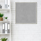 Amanti Art Silver Framed Magnetic Board 25x25 Medium Vision Board for use with Magnets, 100% Metal Sheet to Display Items as Office Decor or for Home Organization in mudroom, Kitchen or Kids Room