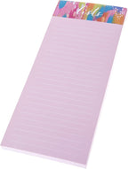 Graphique Magnetic Notepad, Brush Strokes – 100 Sheets, 4” x 9.25” x .5” – Front Says, “Lists”, Sticks to Any Magnetic Surface, Perfect for Shopping and Grocery Lists, Makes a Great Gift