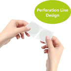 1500 PCS 1.5" Round Clear Transparent Package Envelope Mail Wafer Seal Sticker Labels Mega Bundle with Perforation Line in Roll