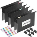ThinkTex Extra Capacity Plastic Hanging File Folders, 3 Pack Reinforced Expanding Hang Folder Letter Size,Accordion Pocket,Heavy Duty 3.15 Inch Expansion,Hanging Folder Organizer for Office Home