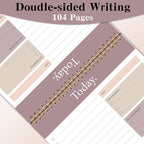 To Do List Notepad - Daily Planner Notepad Undated 52 Sheets, 6.5" x 9.8" Planning Pad Checklist Productivity Note Pad for Work and Personal Organized