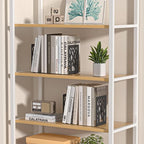 VFINE 6-Piece Modern Metal Bookends for Shelves, Black Tree Book Ends for Books, Decorative Book Organizer for Desk, Non-Skid Shelve Bookends for Home Office