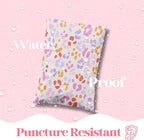 Pretty Package Store 14.5x19 Designer Poly Mailer 100 Pack Heavy Duty Waterproof Self Seal Shipping Bags for Small Business Large Mailing Envelopes Bulk Tear Resistant Cute Packaging Preppy Leopard