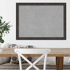 Amanti Art Black Framed Magnetic Board 23x31 Medium Vision Board for use with Magnets, 100% Metal Sheet to Display Items as Office Decor or for Home Organization in mudroom, Kitchen or Kids Room