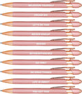 10pcs Inspirational Quotes Rose Gold Pens Set Fashion Design Novelty Pens Funny Rose Gold Office Decor Cute Office Supplies Ideal Gifts for Coworkers,Nurse and Girlfriend
