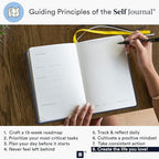 BestSelf 13-Week Self Journal & Goal Planner – Undated Daily ADHD-Friendly Journal for Men & Women | Productivity, Gratitude, Reflection & Habit Tracker | 2026 Life Organizer with Prompts, Distance Navy