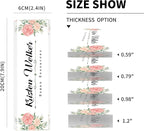 SalaGraphics Desk Name Plate Personalized, Custom for Desk, Office Decor Women Men, Acrylic Accessories, Gifts Coworkers Boss Teacher, Employee Appreciation (Flowers C),8''(L)x2.5(W)