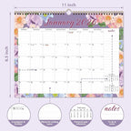 2026 Wall Calendar, Monthly Wall Calendars, Jan 2026 - Jun 2027, Desk Planner (8.5" x 11"), Hanging for Home, School, Office Supplies