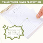 Thboxes 2 Packs To Do List Notepad, Totally 208 Pages To Do List Notebook A5 Undated Daily Planner Notepad with Transparent Cover and Task Checklist Home Office School Supplies, Simple Style