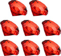 PATIKIL 8 Pcs Diamond Crystal Paperweight, 40mm / 1.57 Inch Crystal Paperweight Paper Weight for Home Office Desktop Table Decor Wedding Party Jewelry Ornaments, Red