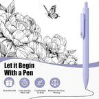 Piochoo Gel Pens, 0.5mm Quick Dry Black Ink Fine Point Smooth Writing Pens for Office School Supplies Stocking Stuffers for Women Girls Nurse Teacher