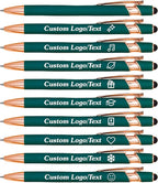 CRME Custom Pens Personalized Pen with Name/Text Engraved Black Ink Retractable Ballpoint Pen for Journaling,Office Supplies Back to School Supplies for Girls Birthday Bulk Pack Dark Green Pen