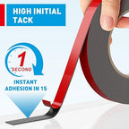 EMITEVER Double Sided Tape Heavy Duty, Tesa Adhesive Mounting Tape Waterproof, 0.59IN x 27FT Strong Acrylic Foam Tape for Walls, Automotive, Home Office Decor