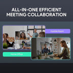 Yealink Video Conference Camera, 4K Webcam, 120° Ai Auto Framing, 8 Microphone Arrays & Speaker Tracking, Ai Noise Cancellation Teams Certified, Meetingbar A10 All-in-one Conference Room Camera System