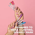 SAKURA Gelly Roll Retractable Gel Pens Colored - Stardust Glitter Gel & Medium Point - for Journaling, Art, or Drawing - with Assorted Colored Ink - 10 Pens