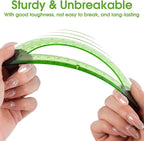 Hoiny 10 Pack Clear Protractor, 6 Inch Plastic Protractors, 180 Degrees Accurate Math Geometry Tools for School, Office, Classroom (Green)