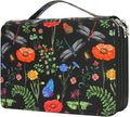 Vomgomfom Colored Pencil Case - 200 Slots Holder With Zipper Closure, Twill Fabric Large Capacity for Watercolor Pens or Markers, Organizer for Artist (Black)