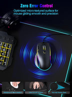 Miroddi RGB Mouse Pad with Wireless Charging Gaming Mousepad, 31.5"x15.75" Extra Large Desk Mat, 13 Light Modes, Non-Slip Rubber Base Ultra-Smooth Surface Keyboard Mat for PC, MacBook, Laptop