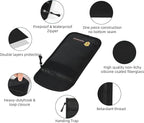 2 Pack Small Fireproof Wallet Pouch, Non-Itchy Waterproof Cash Bag with Zipper, 8 x 5.12 inch, Black, Safe-Accessories