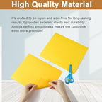 Silunkia 40 Sheets Yellow Cardstock 8.5 x 11 Crafts Paper, 200gsm/75lb Heavyweight Card Stock Printer Paper for DIY Cards Making, Certificates, Wedding Invitations, Menus, Birthday Decorations, School