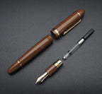 JINHAO X159 Fountain Pen (EF Nib 0.38mm, Coffee with Gold Clip)