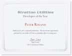 PaperDirect Foil Elegance Specialty Certificates, 50 Sheets of 38lb White Paper, 8½" x 11", Double Pearl Foil Border, Perfect for Awards, Students, Employees, Volunteers, Course Completion, Diplomas