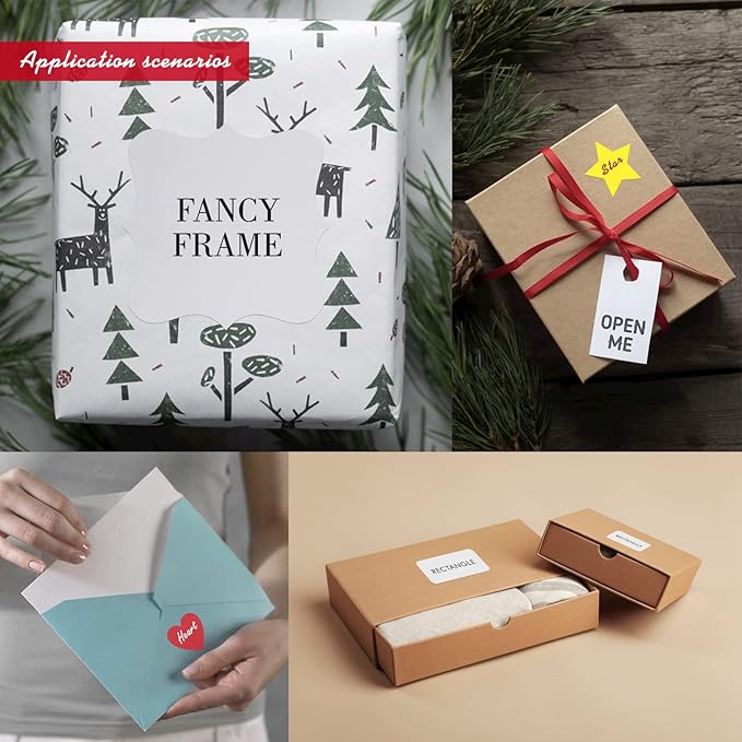 AHEADGOODS Custom Stickers - Personalized Labels, Watercolor Style, Vinyl Material, Circle & Round Shapes, 100 Labels