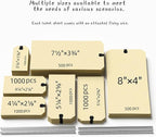 INNOVART Shipping Tags - Double Wired 5 1/4" x 2 5/8", Manila Wire Tags with Reinforced Eyelet, Case of 1000