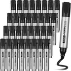 Fuutreo 32 Pcs Jumbo Permanent Markers Bulk Large Chisel Tip Permanent Markers Waterproof Jumbo Pens Quick Drying Office Supplies(Black)