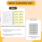 2 Pack Visitor Badges with Carbon Copy Visitor Stickers Letter Size Visitor Log Book Protecting Privacy Pages School Church Business Pass 300 Visitor Badges Guest Register Book 60 Memo Pages (2)