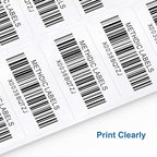 Methdic Shipping Labels 2"×4" 1000 Labels Sticker Paper for Laser/Ink Jet Printer Mailing Labels 8.5"×11" White 10 per Sheet
