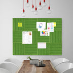 Cork Boards for Walls 48" x 36" Felt Board Alternative, 12 Pack Felt Wall Tiles Bulletin Board, Large Cork Board for Office Pin Board Tack Board Cork Boards