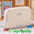 Fcteap Pencil Case Pouch Box Cute Kawaii Large Capacity Aesthetic Zipper Pen Holder Organizer Bag for Office Workspace Supplies Desk Accessories Travel (Green)