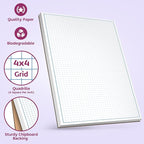 Graph Paper Pad for Blueprint Drawings, Drafting, Engineering Drawing, and Planning - Graph Paper 11x17 Blueprint Quadrille Grid Paper Pads with Blue Lines, High Brightness 50 Sheets (1-Pack)