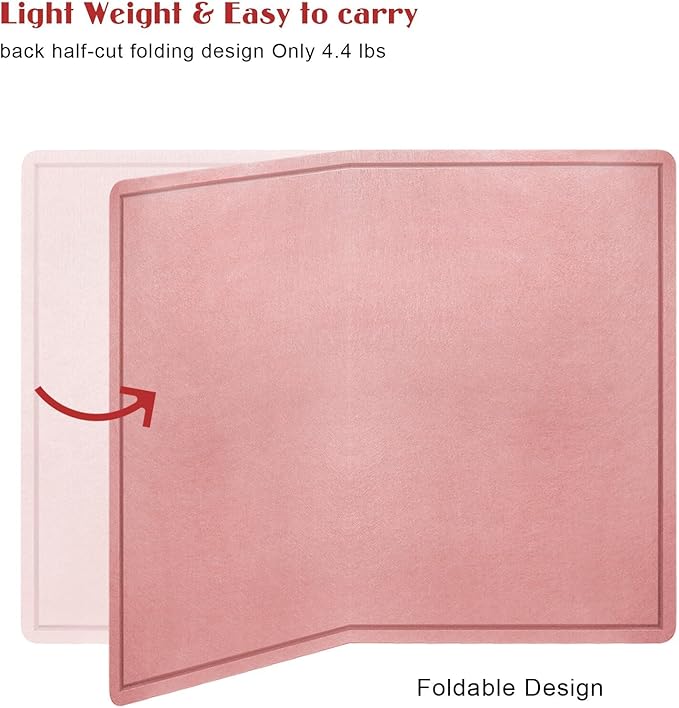 Large Bulletin Board - 60 X 36 inches Decorative Felt Pin Board - 5' x 3' Cork Board Alternative for Wall - Foldable Photo Board Self-Adhesive Vision Board Prayer Board with 30 Pushpins - Pink
