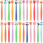 24 Pcs Cute Retractable Eraser for Pencils Cute School Supplies Kawaii Erasers for Kids Fun Cartoon Erasers Back to School Supplies Kid Party Favors Gift (Style 6)